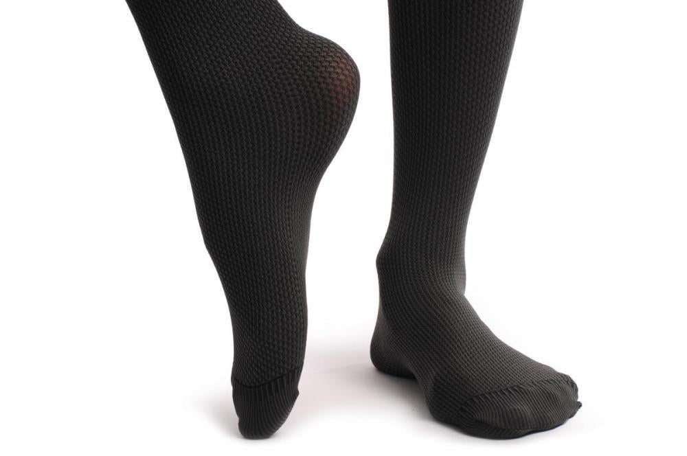 Liss Kiss Grey With Checkered Texture 80 Den Warm Winter - Tights