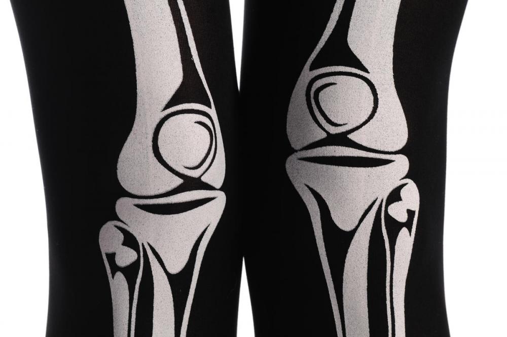Liss Kiss Halloween Skeleton Footless - Tights Footless