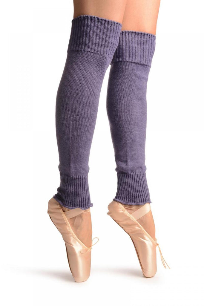Liss Kiss Heather Purple Plain Dance/Ballet Leg Warmers - Leg Warmers