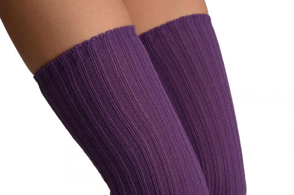 Liss Kiss Heather Purple Stirrup Dance/Ballet Leg Warmers - Leg Warmers