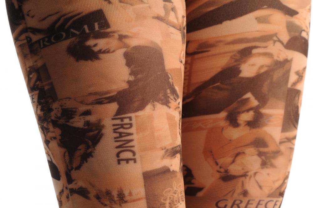 Liss Kiss Holidays Fashion Magazine Black & White Vintage - Tights