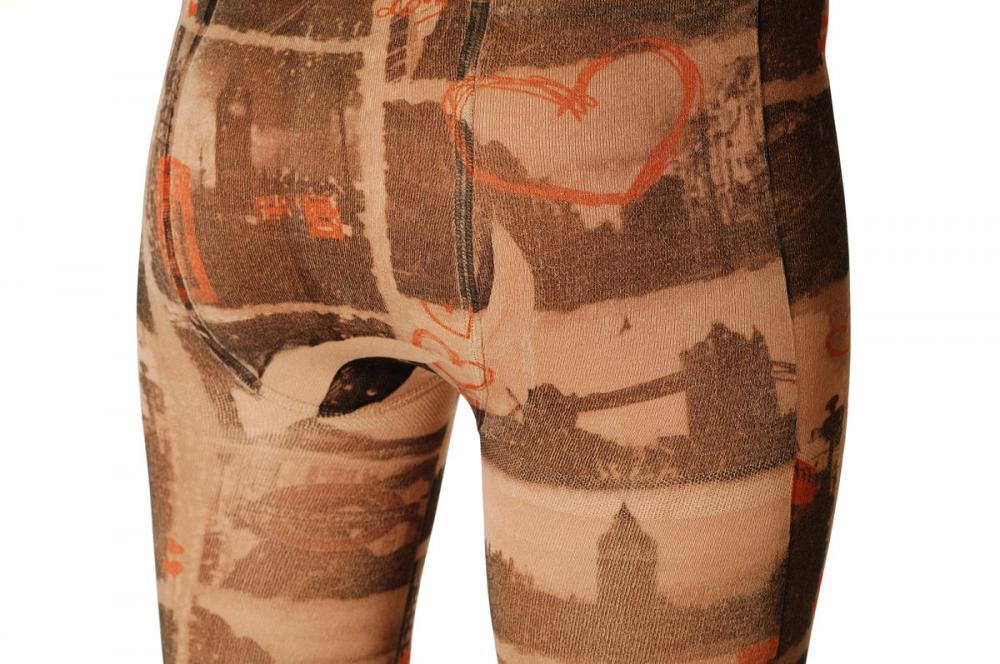 Liss Kiss I Love London Heart Big Ben Tower Bridge 500 Den Footless - Tights Footless