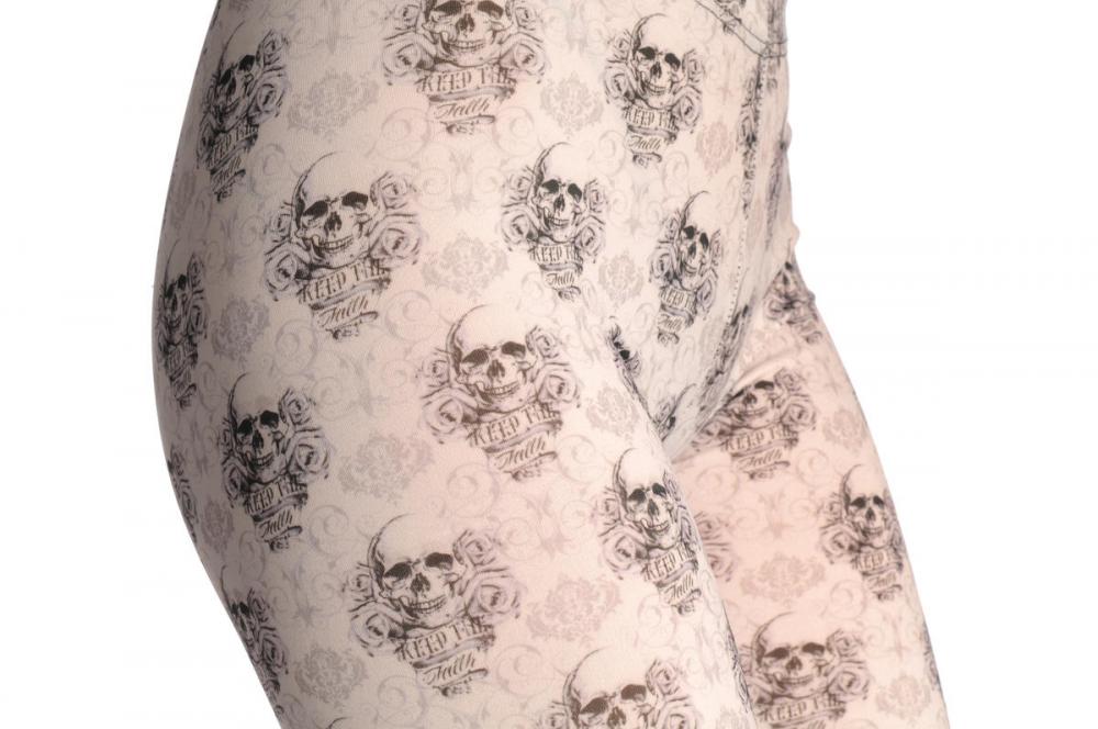 Liss Kiss Keep The Faith Vintage Small Skulls - Leggings