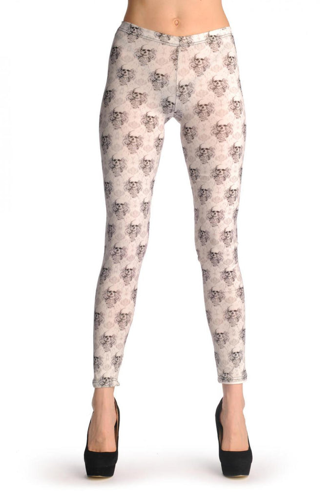 Liss Kiss Keep The Faith Vintage Small Skulls - Leggings