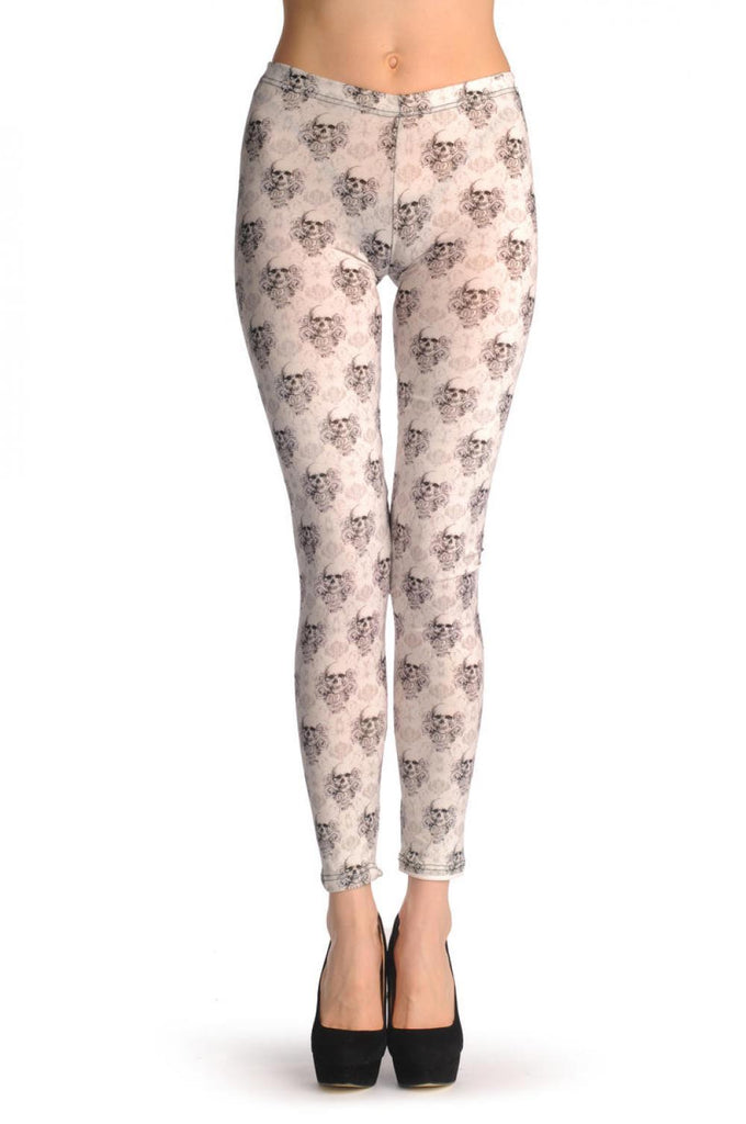 liss kiss Keep The Faith Vintage Small Skulls - Leggings