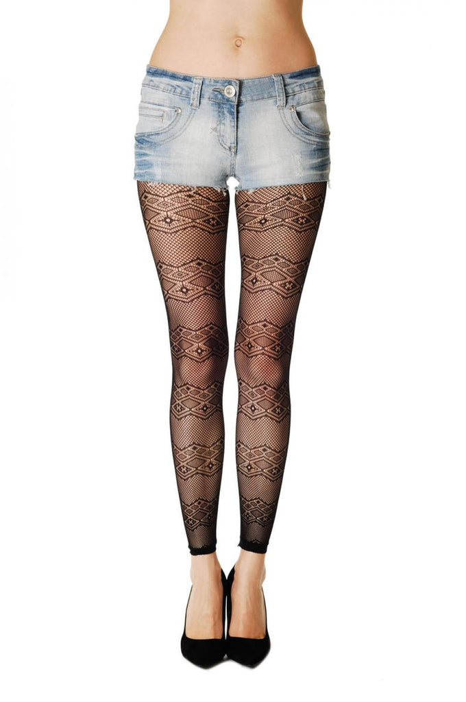 Liss Kiss Layers With Rombs Footless - Tights Footless