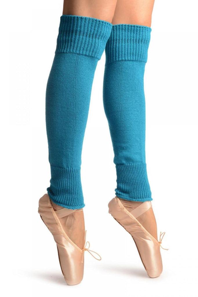 Liss Kiss Light Cerulean Blue Plain Dance/Ballet Leg Warmers - Leg Warmers