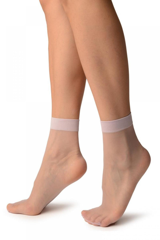 Liss Kiss Light Lilac Summer Ankle High Socks - Socks