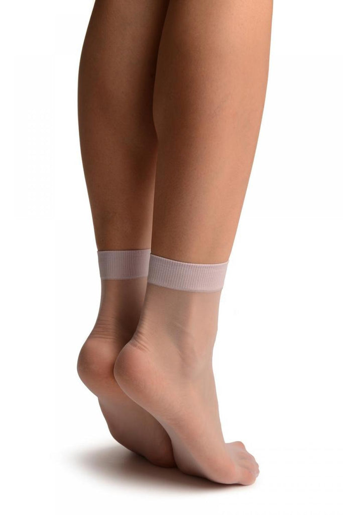 Liss Kiss Light Lilac Summer Ankle High Socks - Socks