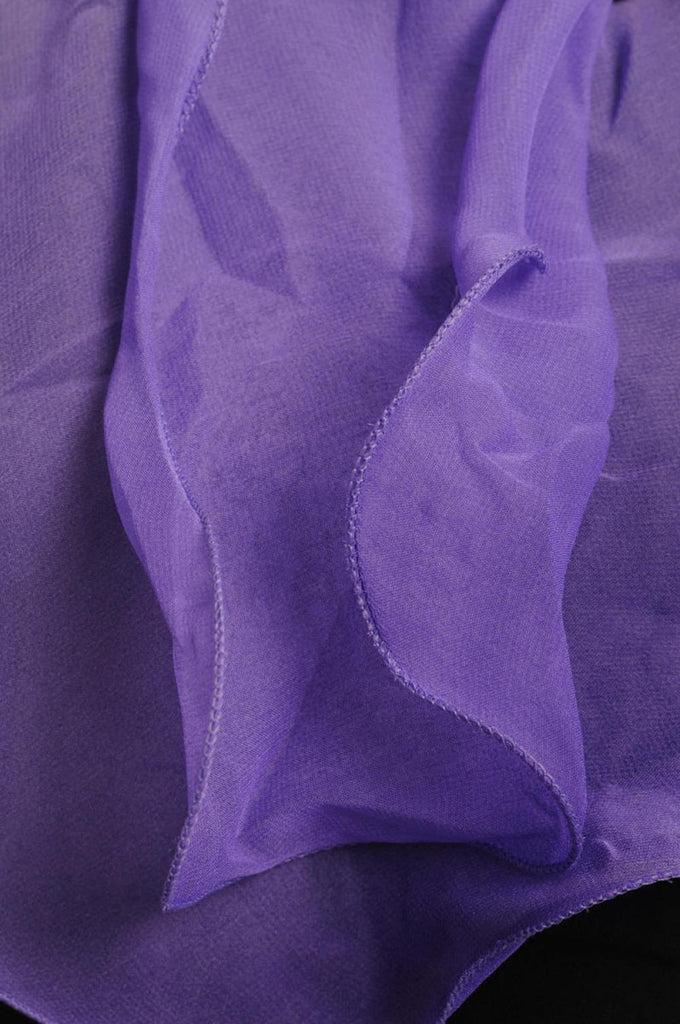 Liss Kiss Lilac & Purple Double Layered Chiffon Ombre - Scarf