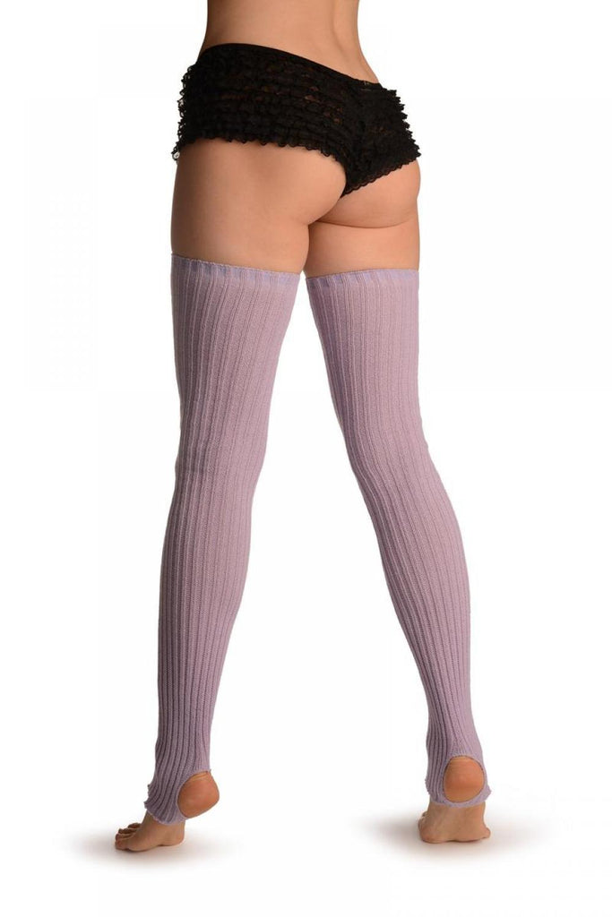 Liss Kiss Lilac Purple Stirrup Dance/Ballet Leg Warmers - Leg Warmers