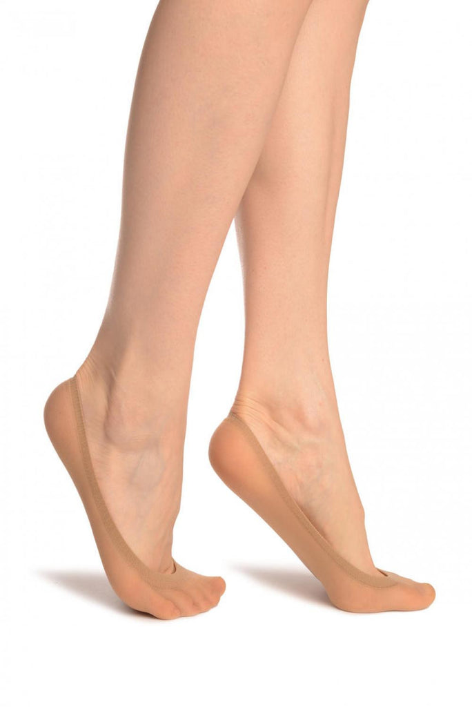 liss kiss 2 x Beige Footies 15 Den - Footsies Socks