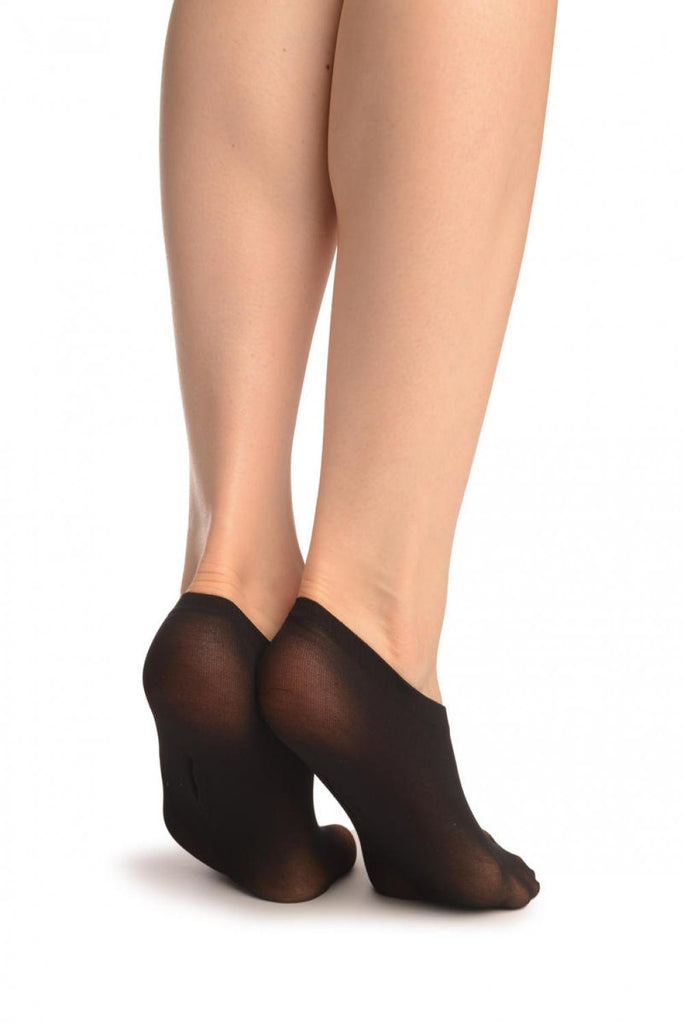 Liss Kiss 2 X Black Footies 15 Den - Footsies Socks