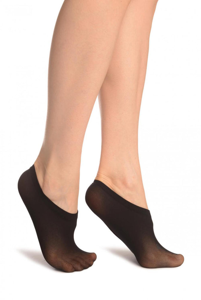 liss kiss 2 x Black Footies 15 Den - Footsies Socks