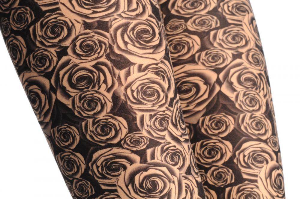 Liss Kiss 3D Roses On Nude - Leggings