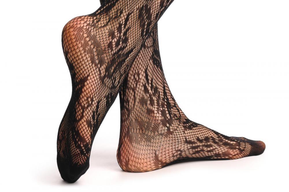 Liss Kiss Acacia Flowers Fishnet - Hold Ups