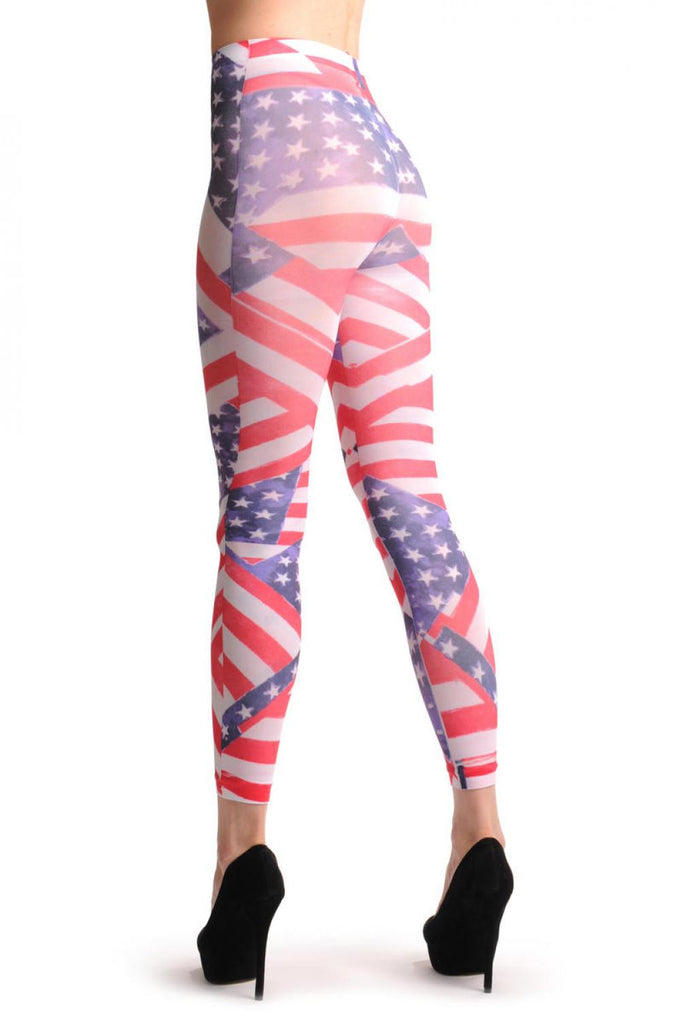 Liss Kiss American Flag Footless - Tights Footless