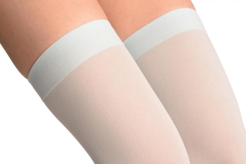 Liss Kiss Baby Blue Plain Opaque 40 Den - Hold Ups