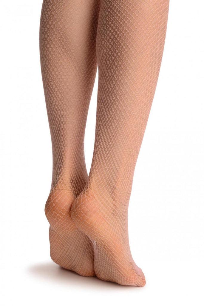 Liss Kiss Baby Pink Fine Fishnet - Tights
