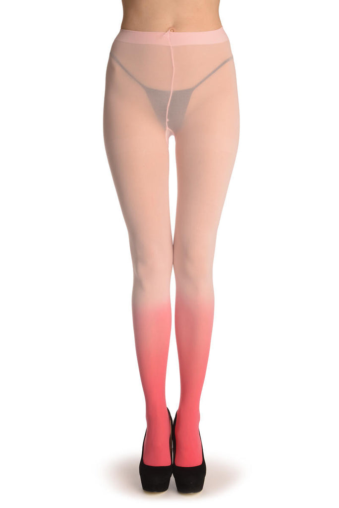 Liss Kiss Baby Pink & Strawberry Pink Ombre - Tights