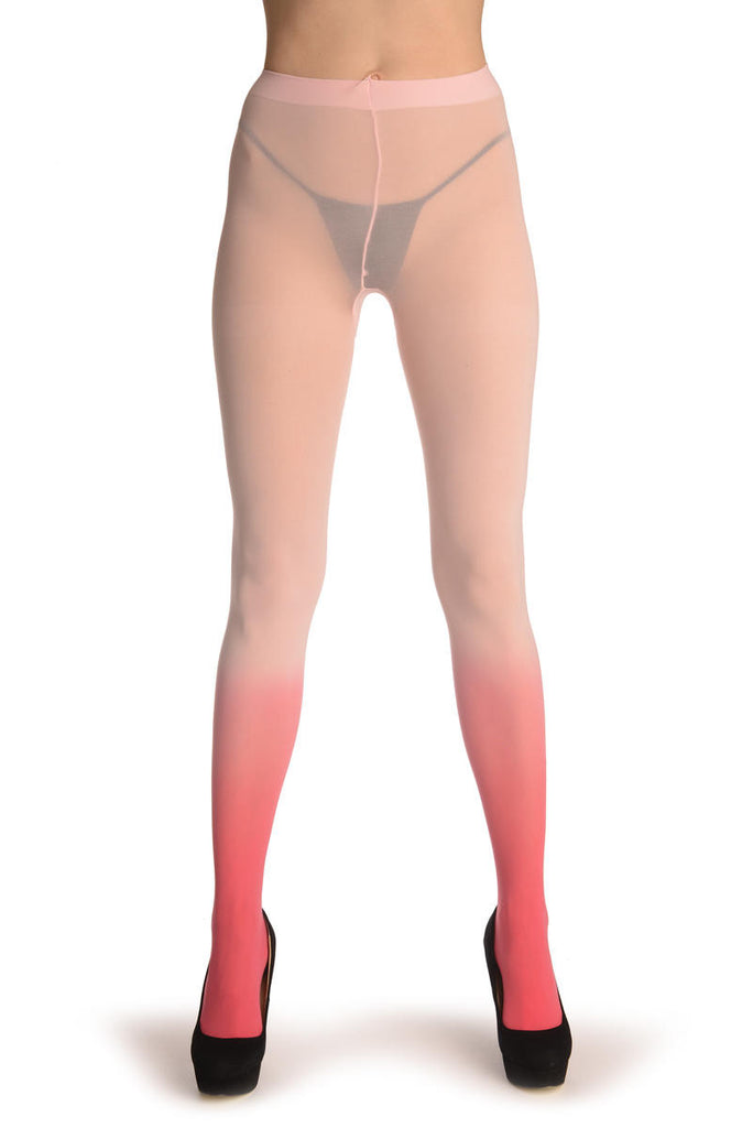 Liss Kiss Baby Pink & Strawberry Pink Ombre - Tights