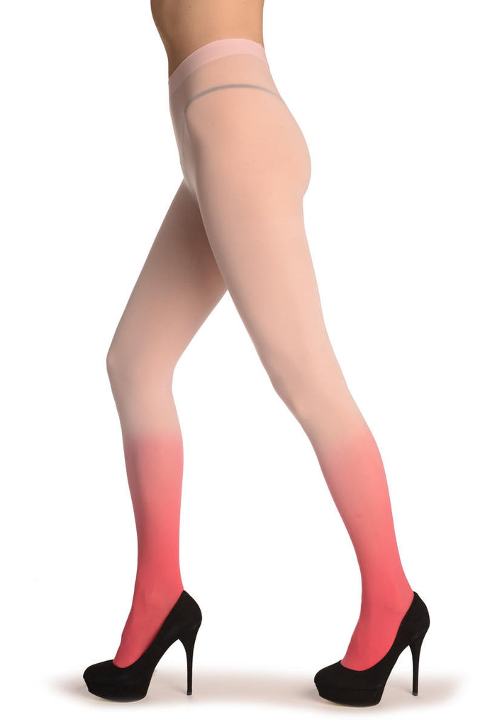 Liss Kiss Baby Pink & Strawberry Pink Ombre - Tights