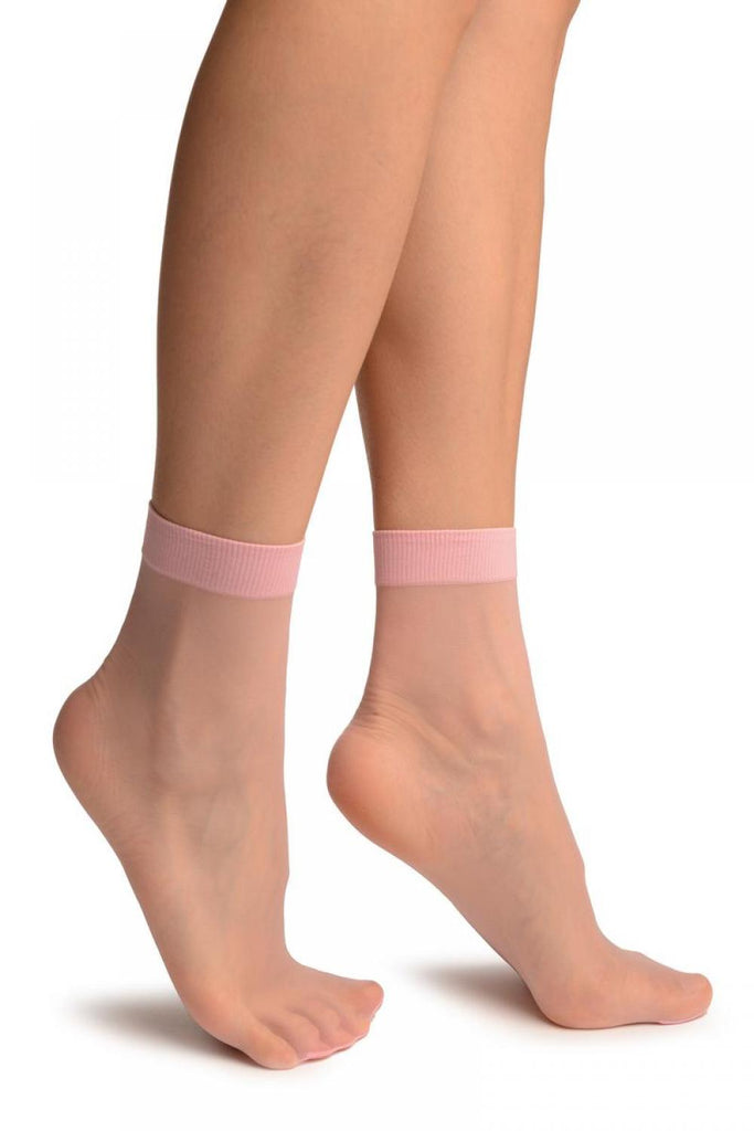 liss kiss Baby Pink Summer Ankle High Socks - Socks