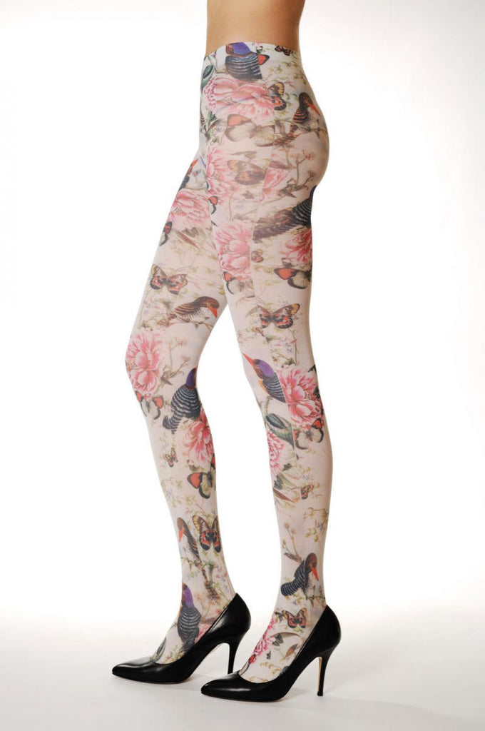 Liss Kiss Beautiful Tights With Birds - Tights