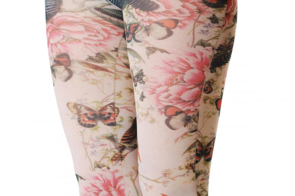 Liss Kiss Beautiful Tights With Birds - Tights