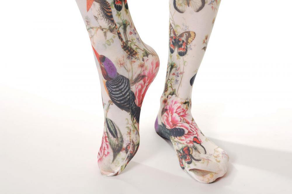 Liss Kiss Beautiful Tights With Birds - Tights