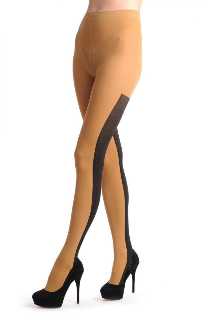 Liss Kiss Beige & Black 2 Looks In One - Tights