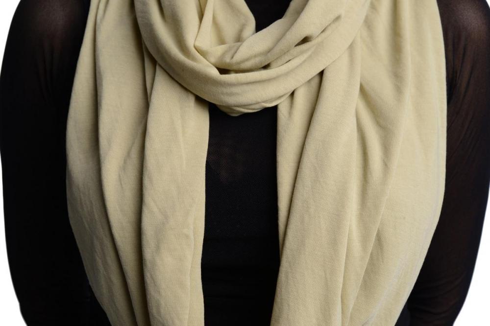Liss Kiss Beige Sand Soft Cotton Snood Scarf - Snood