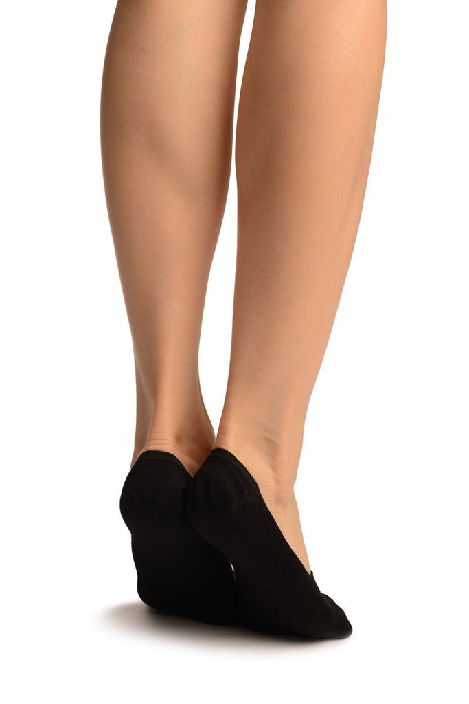 Liss Kiss Black Cotton Footsies - Footsies Socks