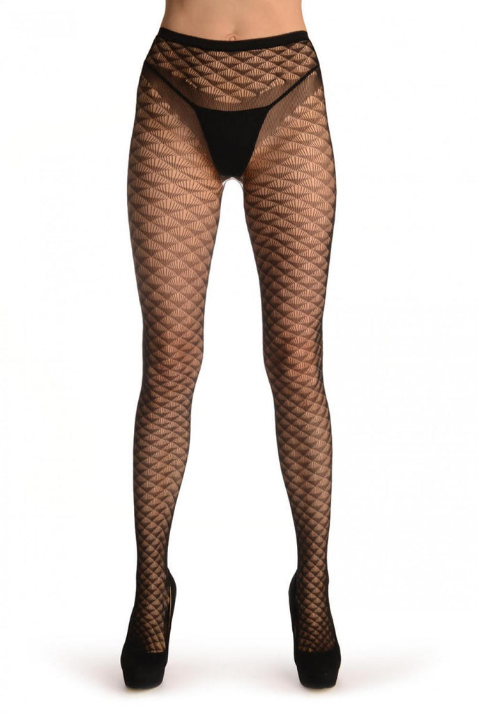 Liss Kiss Black Fish Scale - Tights