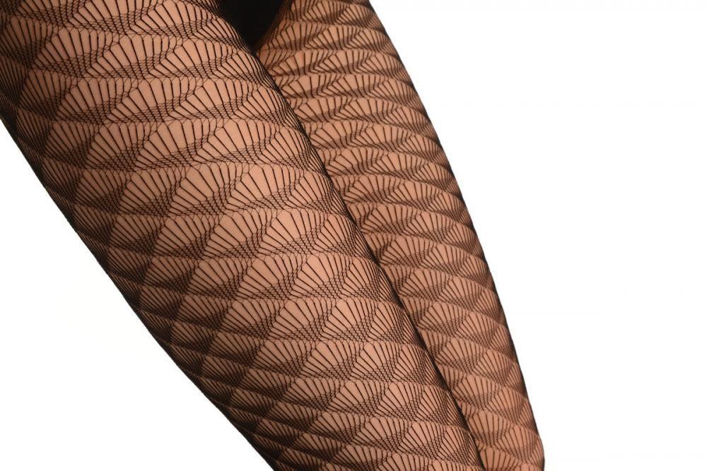 Liss Kiss Black Fish Scale - Tights