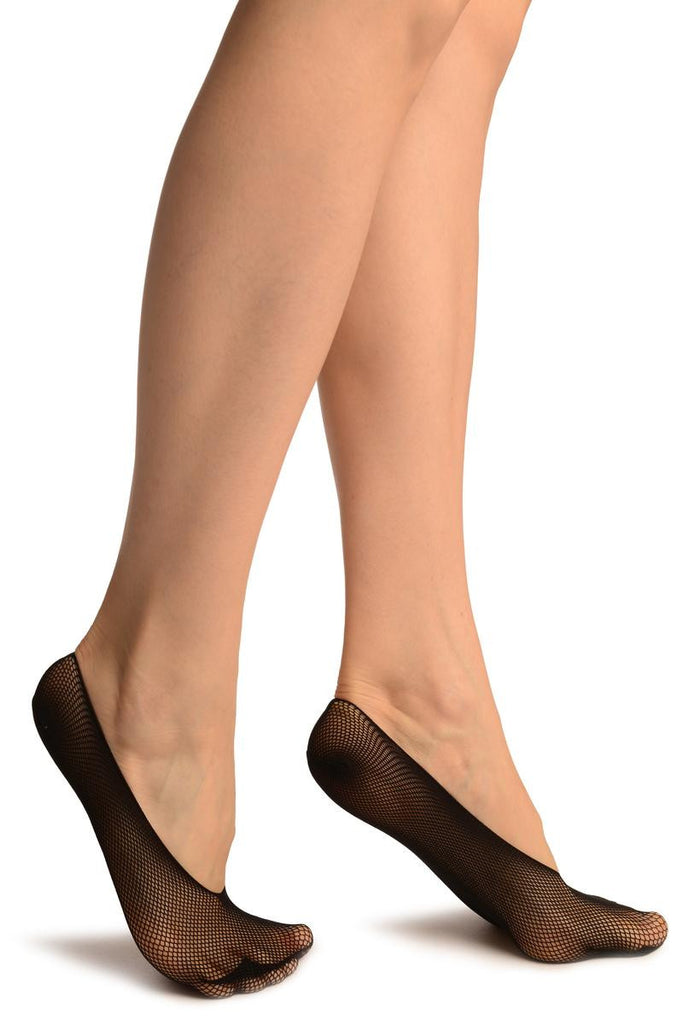 Liss Kiss Black Fishnet Footies - Footsies Socks