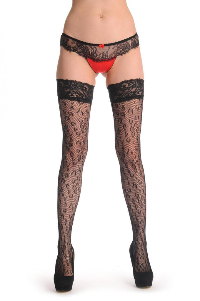 Liss Kiss Black Leopard - Hold Ups