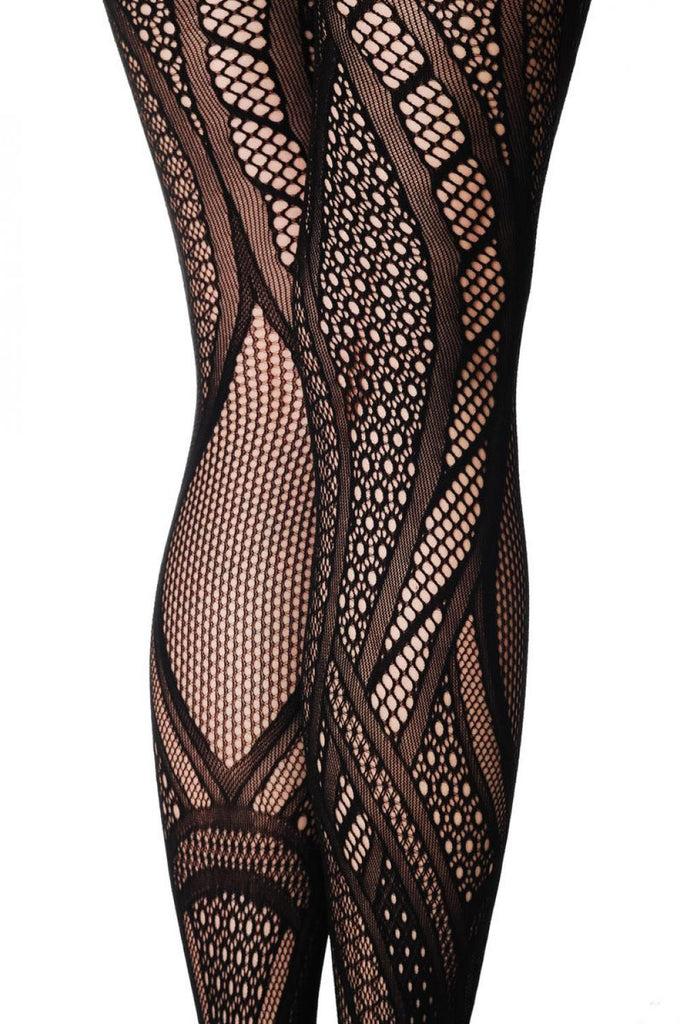 Liss Kiss Black Maze - Tights