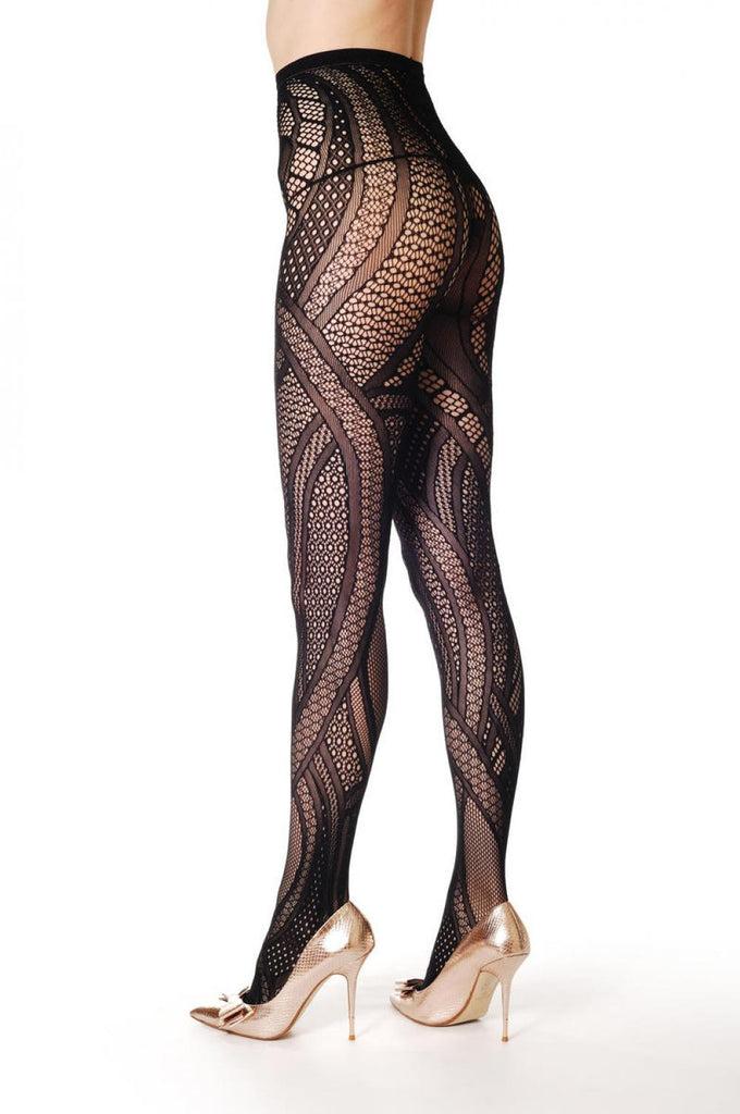 Liss Kiss Black Maze - Tights