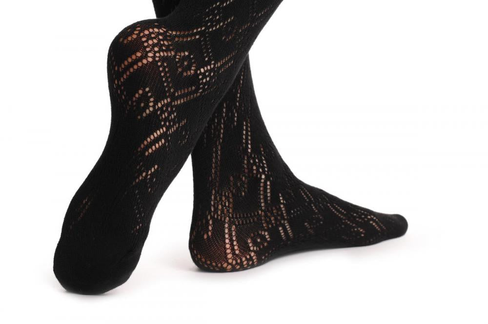 Liss Kiss Black Rombs Lace Cashmere 200 Den - Tights