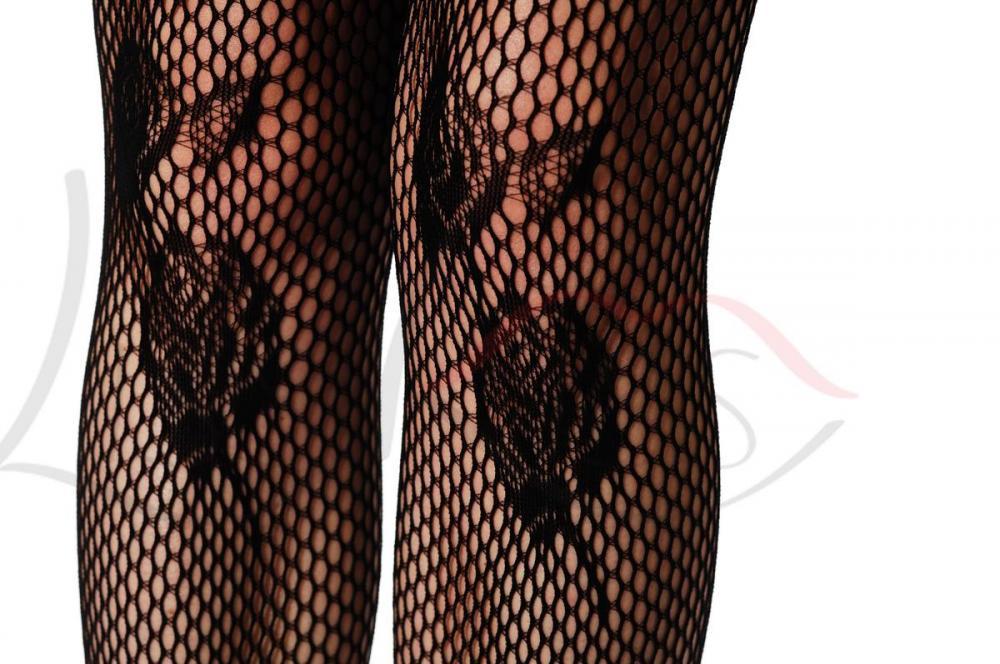 Liss Kiss Black Roses - Tights