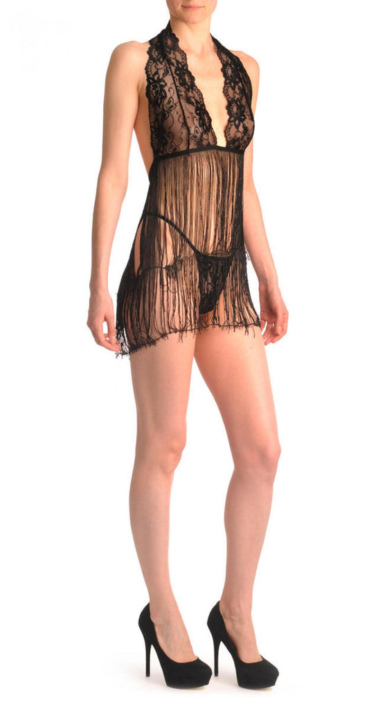 Liss Kiss Black Sexy Tassels - Babydoll
