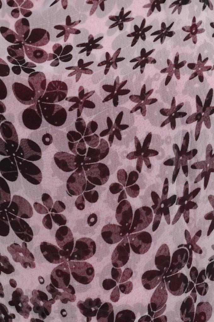 Liss Kiss Black Small Flowers On White - Scarf