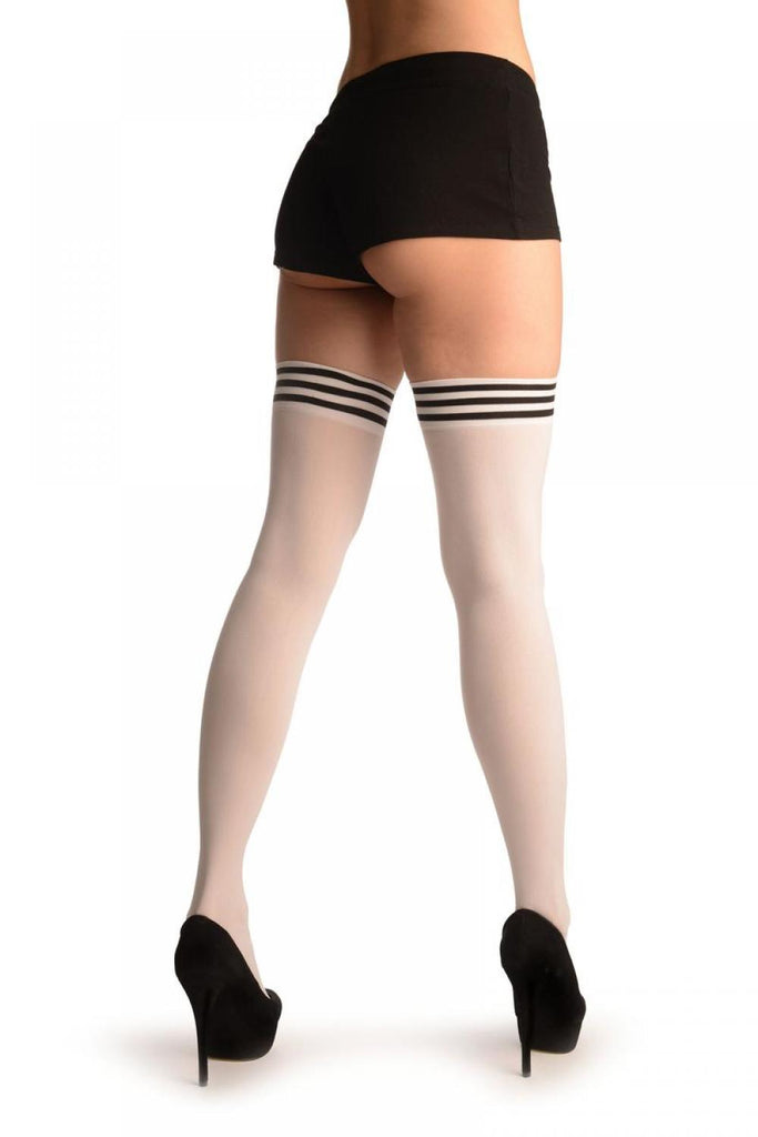 Liss Kiss Black Stripes On White (Referee) - Hold Ups