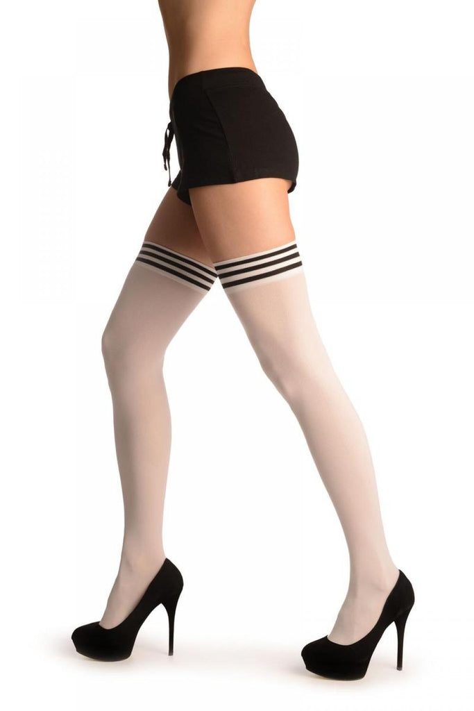 Liss Kiss Black Stripes On White (Referee) - Hold Ups