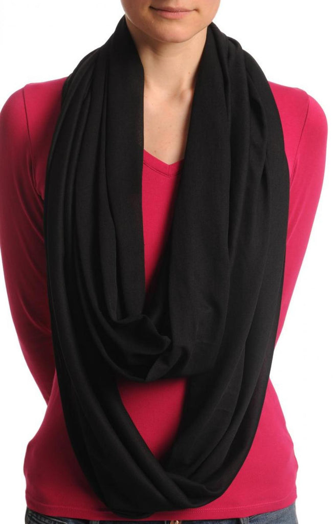 Liss Kiss Black Two Or Three Loops Snood - Scarf