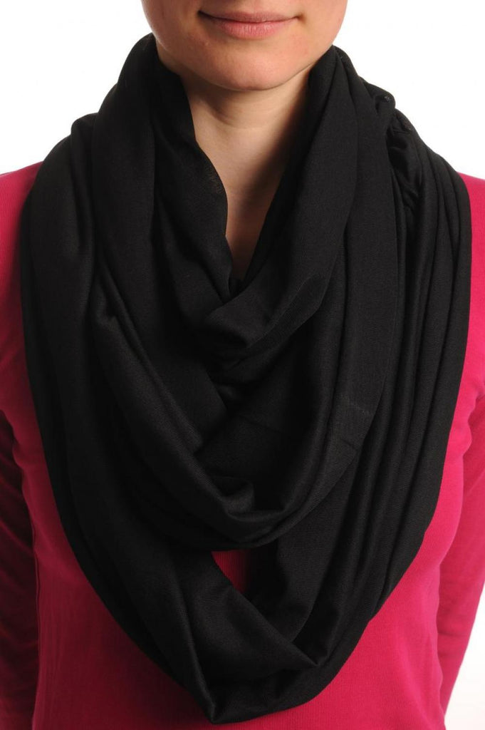 liss kiss Black Two Or Three Loops Snood - Scarf