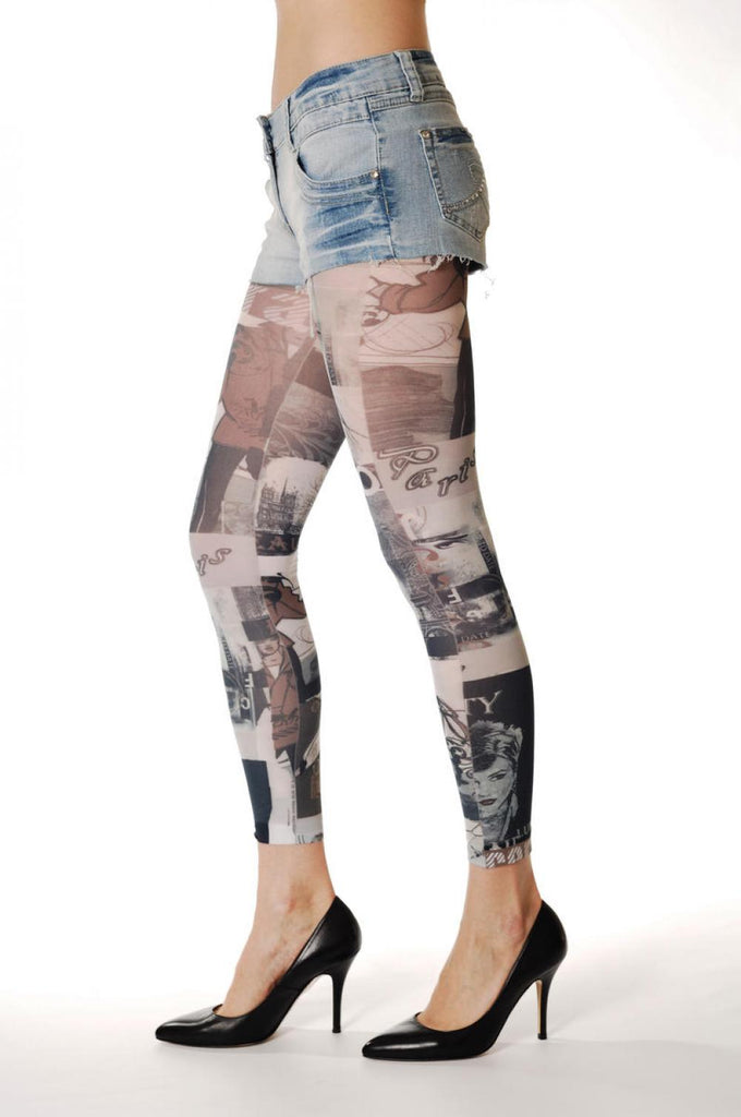 Liss Kiss Black & White Cinema Memories - Tights