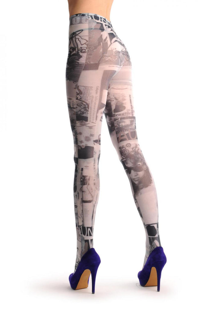 Liss Kiss Black & White Cinema Memories - Tights