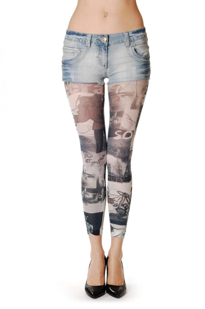 liss kiss Black & White Cinema Memories - Tights